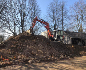 Tvenkinių, prūdų kasimas, valymas - Cfa polių gręžimas atviro tipo polių gręžimas ekskavatorius - 1