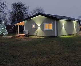 namai iš sip skydų
