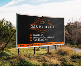 Reklaminis tentas D&S BYGG AS