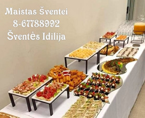 Šventiniai patiekalai bei užkandžiai.
