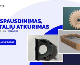 3d spausdinimas,skenavimas, prototipų gamyba ir modeliavimas / 3D FACTORY / Darbų pavyzdys ID 2144955