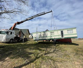 Negabaritinių krovinių gabenimas - Fiskaras krovinių pervežimas kranas manipuliatorius tralas - 4