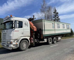 Negabaritinių krovinių gabenimas - Fiskaras krovinių pervežimas kranas manipuliatorius tralas - 3