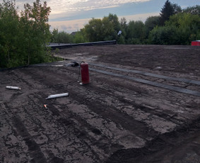 Plokščių stogų dengimas prilydoma danga. - Stogų remontas - 1 Stogų remontas - Plokščių stogų dengimas prilydoma danga. - 1