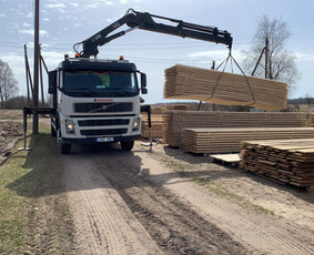 Fiskaro nuoma - Fiskaras krovinių pervežimas kranas manipuliatorius tralas - 1