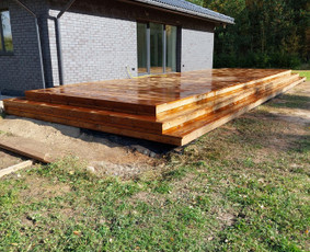 Medžio darbai, staliai - Terasu, stoginiu, ir tvoru montavimas. Klaipėda. - 2