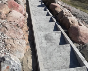 Trinkelių klojimo darbai. - Laiptai iš trinkelių - 2 Laiptai iš trinkelių - Trinkelių klojimo darbai. - 2
