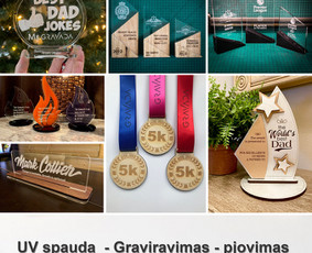 Pjovimas, graviravimas, markiravimas, Uv spauda / MB "Gravada" / Darbų pavyzdys ID 2196219