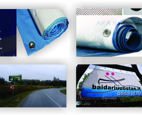 Reklaminių tentų gamyba - Vizitinių,skrajučių,lipdukų,fotodrobių,stendų,tentų gamyba. - 1