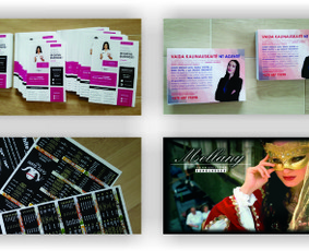 Maketavimas - Vizitinių,skrajučių,lipdukų,fotodrobių,stendų,tentų gamyba. - 2