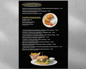 Kavinių ir restoranų meniu maketavimas - Grafikos dizainas - iliustravimas - 2