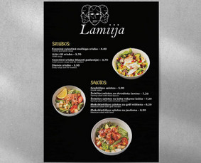 Kavinių ir restoranų meniu maketavimas - Grafikos dizainas - iliustravimas - 1