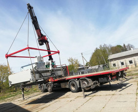 Krano nuoma Klaipėda - fiskaro nuoma Klaipėdoje - galingas / UAB "Uostamiesčio transportas" / Darbų pavyzdys ID 2201353