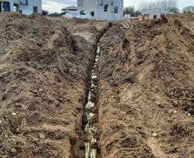 Kanalizacija , vandentiekis , lietaus k , drenažas - Inžinerinių tinklų įrengimas - 4 Inžinerinių tinklų įrengimas - Kanalizacija , vandentiekis , lietaus k , drenažas - 4