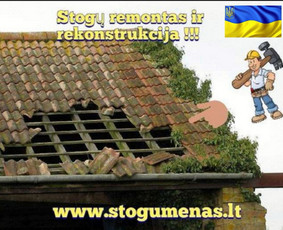 Stogų remontas , rekonstrukciją dengimas įrengimas - Statybos darbai - 1 Statybos darbai - Stogų remontas , rekonstrukciją dengimas įrengimas - 1