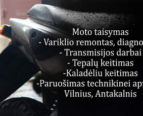 Motociklų, motorolerių remontas - Moto darbai - 2