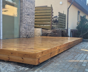 Terasų montavimo darbai - Terasų įrengimas - 1 Terasų įrengimas - Terasų montavimo darbai - 1