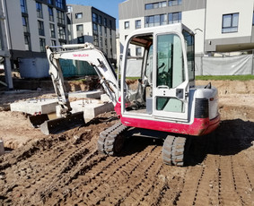 Mini ekskavatoriaus 3.5t. Savivarcio nuoma. - Žemės kasimas, lyginimas - 1 Žemės kasimas, lyginimas - Mini ekskavatoriaus 3.5t. Savivarcio nuoma. - 1