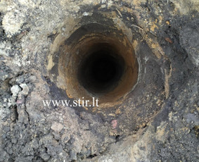 Polių gręžimas - Mini ekskavatorius nuoma, drenažo, lietaus nuotekų darbai - 1