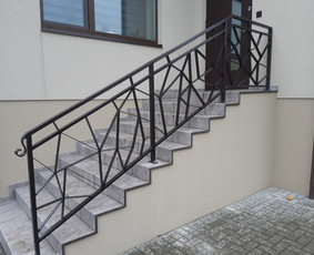 Vartai Tvoros Turėklai Stogeliai ir kiti gaminiai - Laiptų turėklai - 3 Laiptų turėklai - Vartai Tvoros Turėklai Stogeliai ir kiti gaminiai - 3