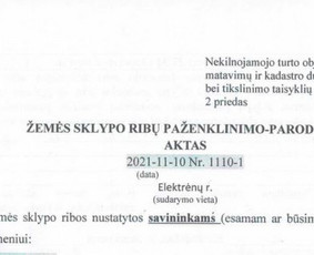 Topografija Ribų ir statyb. žymėjimai Geodezija Kadastras / matininkas - geodezininkas E. Kvedaras / Darbų pavyzdys ID 2278492