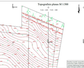 Topografija Ribų ir statyb. žymėjimai Geodezija Kadastras / matininkas - geodezininkas E. Kvedaras / Darbų pavyzdys ID 2278560