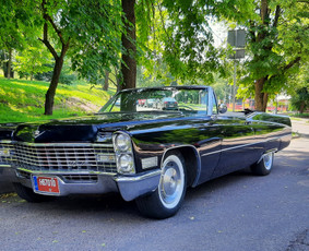 Senovinių automobilių nuoma - 1967 Metu cabrio Cadillac Deville automobilio Nuoma - 1