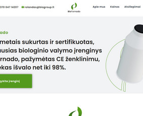 https://biotornado.lt/ Nuotekų valymo įrenginių svetainė
Technologija - wordpress