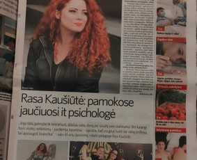 Rasa Kaušiūtė, vokalo pedagogė. Žurnalas "Sveikata" .