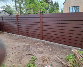 Montuojam segmentines ir metaliniu tvoralenčių tvoras / Arvydas / Darbų pavyzdys ID 2296844