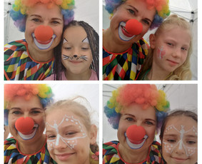 Piešimas ant veido - Kalėdų Senelis ir Nykštukė - 1