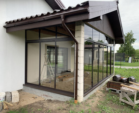 Terasų Stiklinimas/aliuminiai Langai/plastikiniai Langai / UAB "GRG group" / Darbų pavyzdys ID 2302462