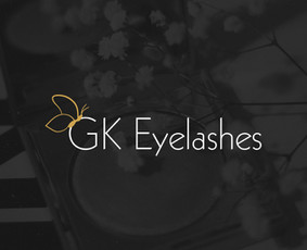 Logotipo perpiešimas į vektorinį variantą. GK Eyelashes