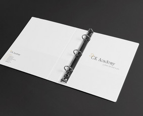 GK Academy papkės dizainas