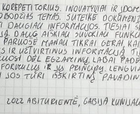 Matematika - skubus ruošimas egaminams / Tomas / Darbų pavyzdys ID 2320410