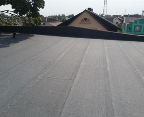 Stogų dengimas bitumine danga - Plok&scaron;čių stogų dengimas prilydoma danga - 3