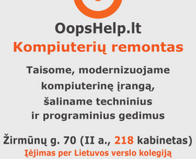Kompiuterių remontas - Žirmūnai - Buitinės paslaugos - 1 Buitinės paslaugos - Kompiuterių remontas - Žirmūnai - 1