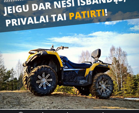 Galingų keturračių nuoma Kaune! - Moto nuoma - 2 Moto nuoma - Galingų keturračių nuoma Kaune! - 2