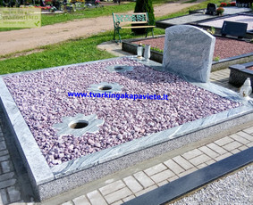 Viscont white granito kapavietė