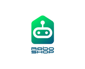 RoboShop - robotikos specialistai. logotipas el. parduotuvei   |   Logotipų kūrimas - www.glogo.eu - logo creation.