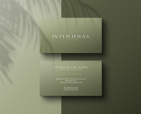 Interjeras Namams vizitinės kortelės