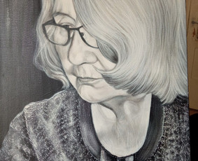Moters portretas.
Drobė, akrilas.
50/70 cm.