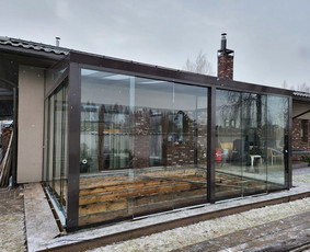 Terasų stiklinimas - Terasų stiklinimas / Stiklinis stogas / Pertvaros / Turėklai - 4