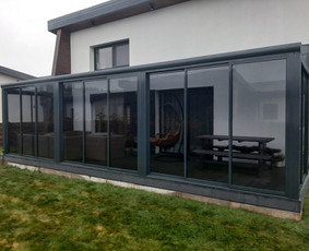 Terasų stiklinimas - Terasų stiklinimas / Stiklinis stogas / Pertvaros / Turėklai - 2