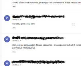 Kai reikia Skubiai - įvairios apimties rašto darbai be Di / Denisas ir Mantė / Darbų pavyzdys ID 2389035