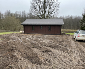Šlaitiniu stogų ir ventiliuojamų fasadų įrengimas / Wood House / Darbų pavyzdys ID 2405784