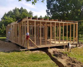 Šlaitiniu stogų ir ventiliuojamų fasadų įrengimas / Wood House / Darbų pavyzdys ID 2405800