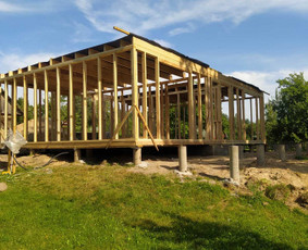Šlaitiniu stogų ir ventiliuojamų fasadų įrengimas / Wood House / Darbų pavyzdys ID 2405812
