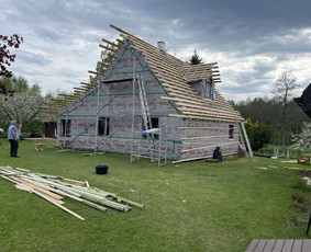 Šlaitiniu stogų ir ventiliuojamų fasadų įrengimas / Wood House / Darbų pavyzdys ID 2405930