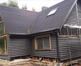 Šlaitiniu stogų ir ventiliuojamų fasadų įrengimas / Wood House / Darbų pavyzdys ID 2405942